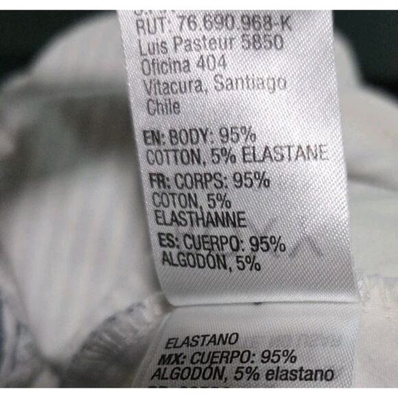 Roxy Ocean Stripe High Low Tulip Midi Skirt Size S White Blue Asymmetric Beachy - Picture 8 of 8